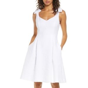 Linnet Jacquard Fit & Flare Dress